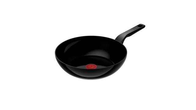 Tefal Renew Black Wokpan 28 cm Zwart