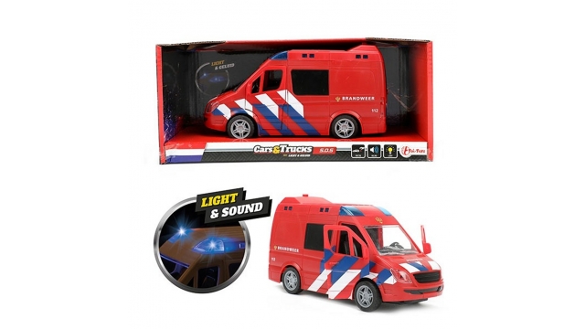 Toi-Toys Cars & Trucks Brandweerwagen + Licht + Geluid