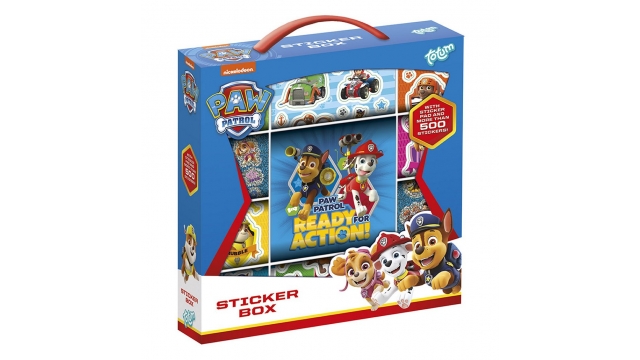 Paw Patrol Sticker Box 500+ Stickers + Plak-Tekenblok