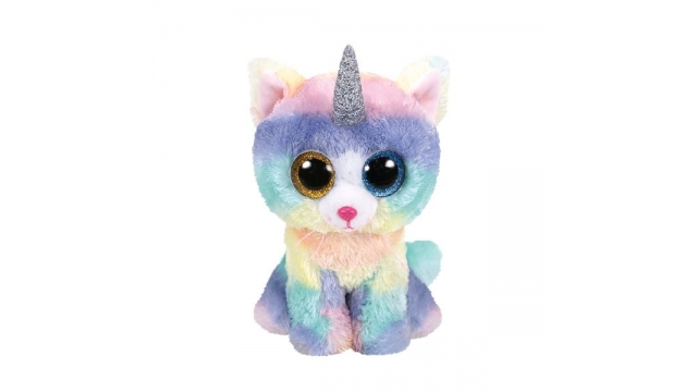 TY Beanie Boos Knuffel Eenhoorn Kat Heather 15 cm