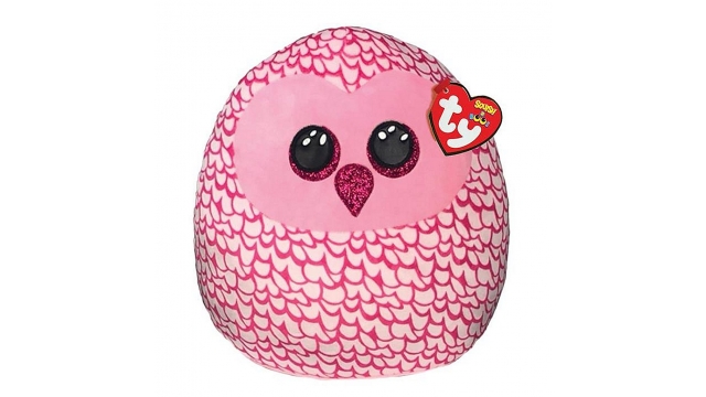 TY Squish A Boo Knuffelkussen Uil Pinky 23 cm