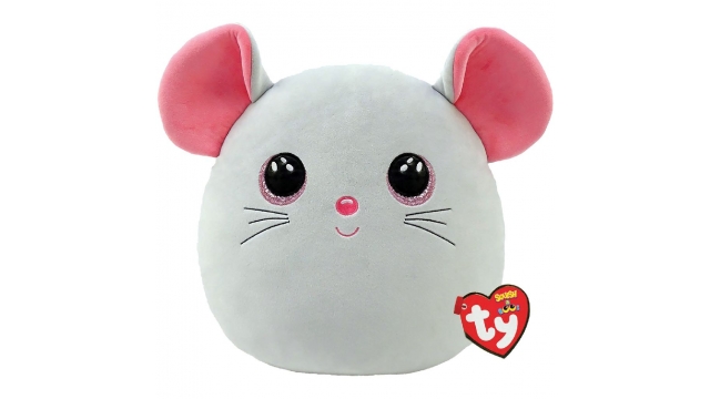 TY Squish A Boos Knuffelkussen Muis Catnip 31 cm