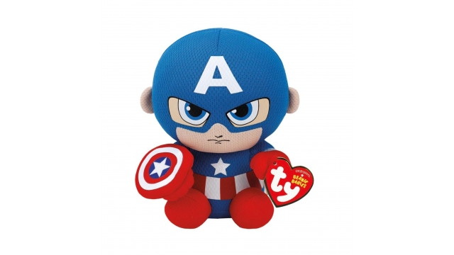 TY Beanie Babies Marvel Knuffel Captain America 35 cm