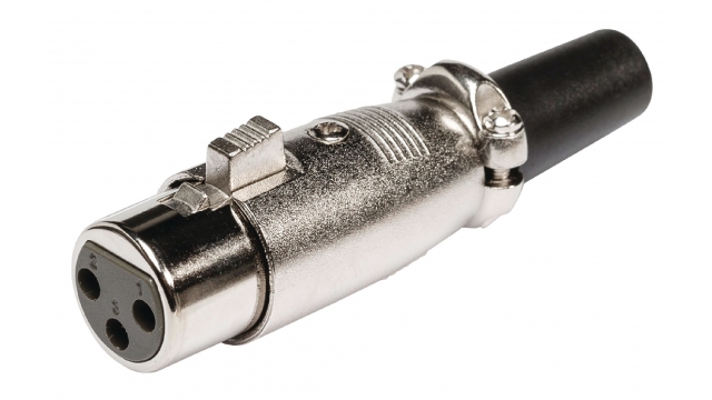 Valueline XLR-3FCL Connector Xlr 3-pin Female Metaal Zilver