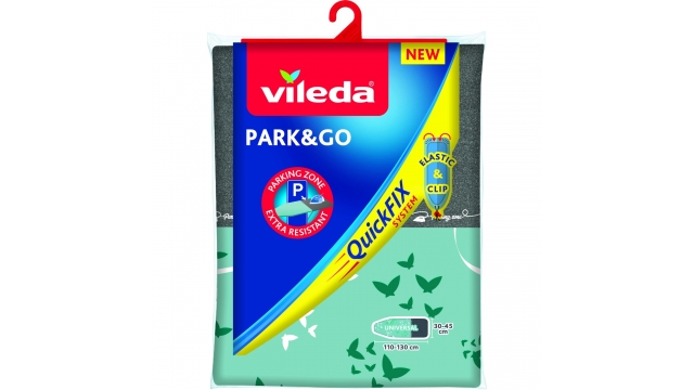 Vileda Park and Go QuickFix Strijkplankhoes Mintgroen/Grijs