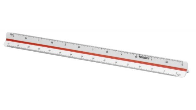 Westcott AC-E10164 Schaalstok 30cm 1:2,5/5/10/20/50/100