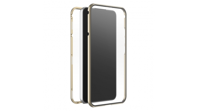 White Diamonds 360 Glas Cover Samsung S22 (5G) Goud