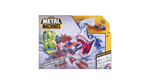 Zuru Metal Machines Shark Attack Racebaan + Die-Cast Auto